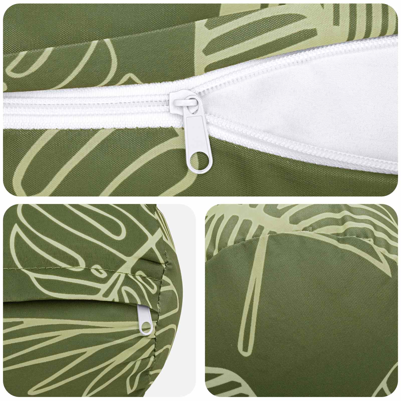 Kussensloop 2 pcs HEERLEN Bladontwerp Ø 15 x 40 cm Polyester image 5