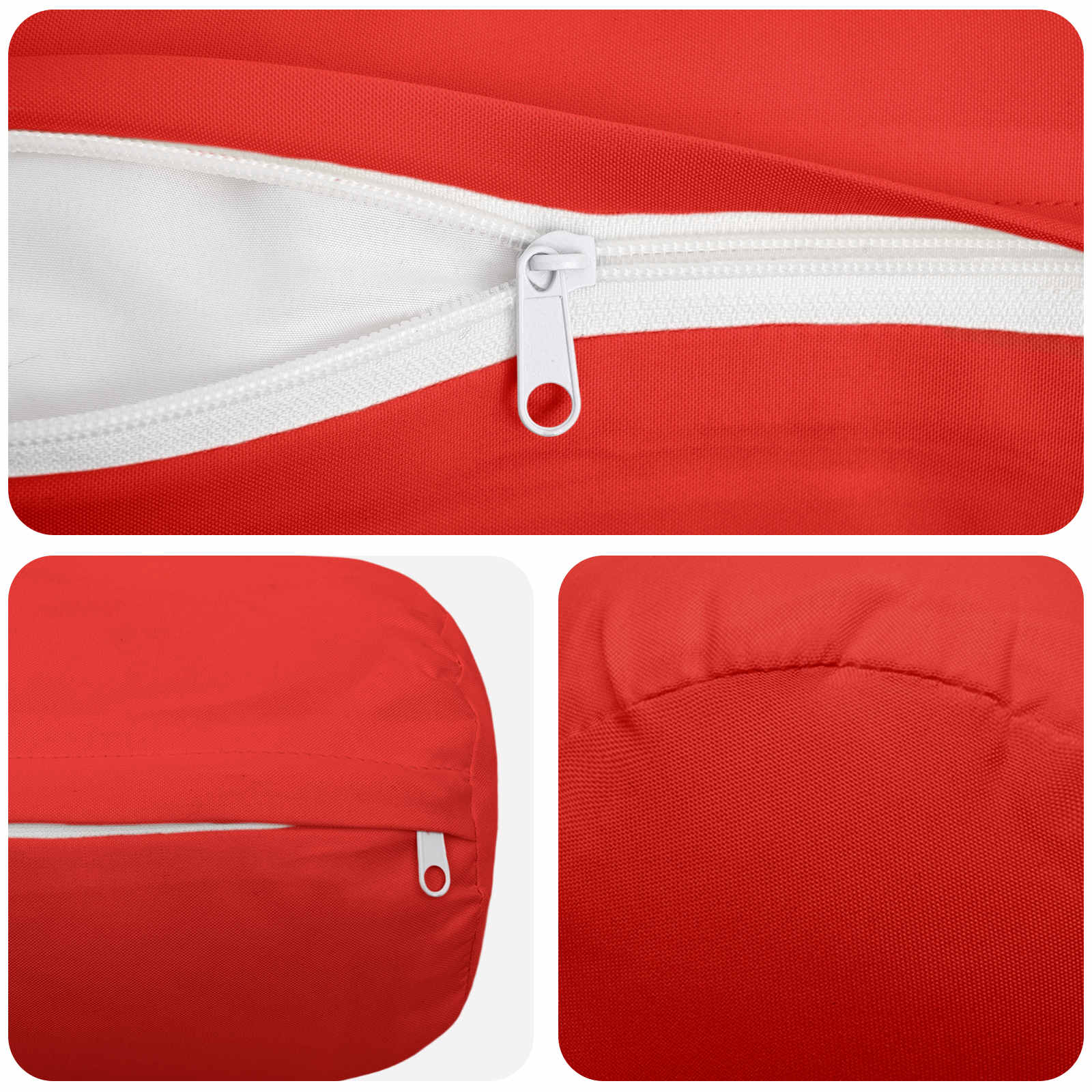 Kussensloop 6 pcs HEERLEN Rood Ø 15 x 40 cm Polyester image 5
