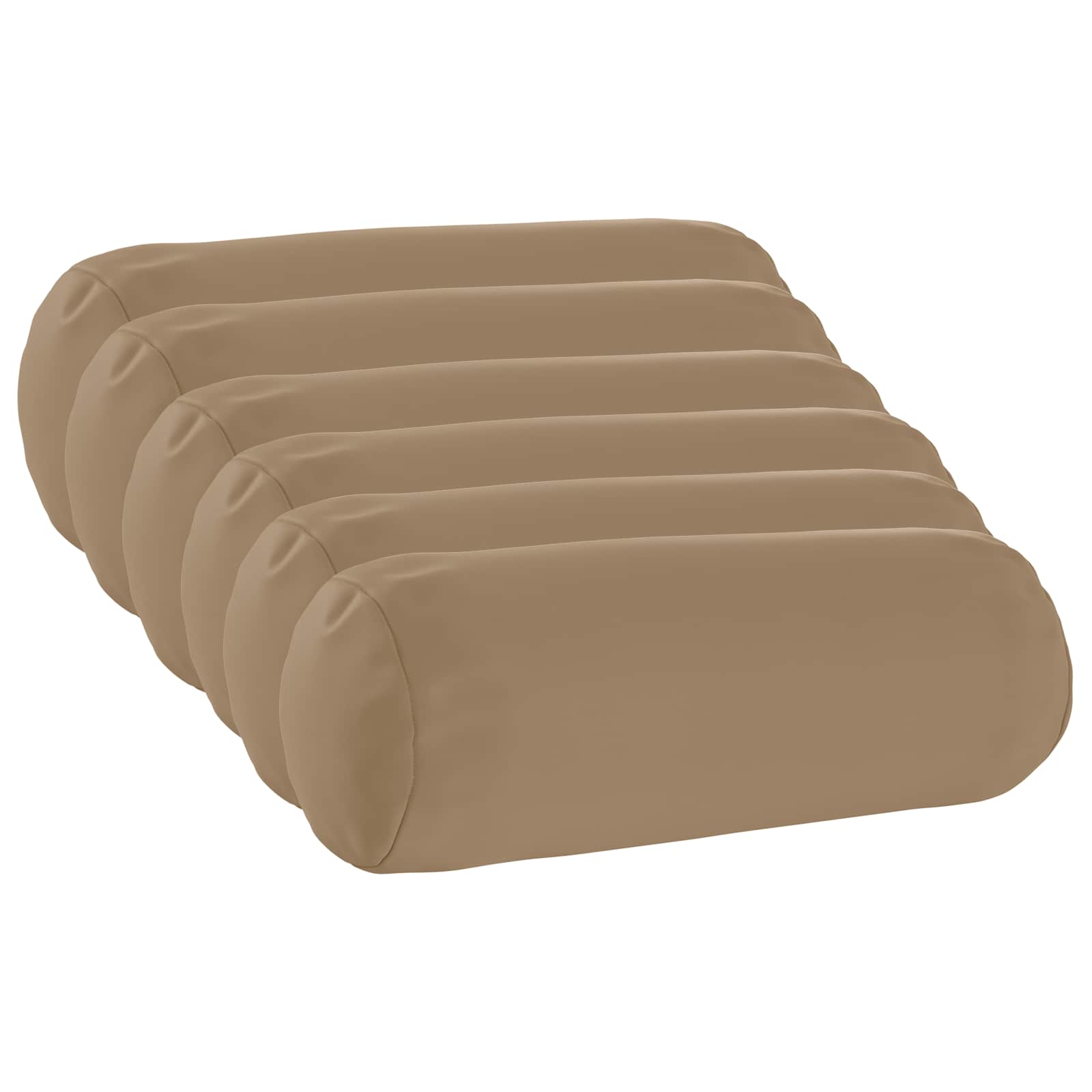 Kussensloop 6 st HEERLEN Taupe Ø 15 x 40 cm Polyester image 1