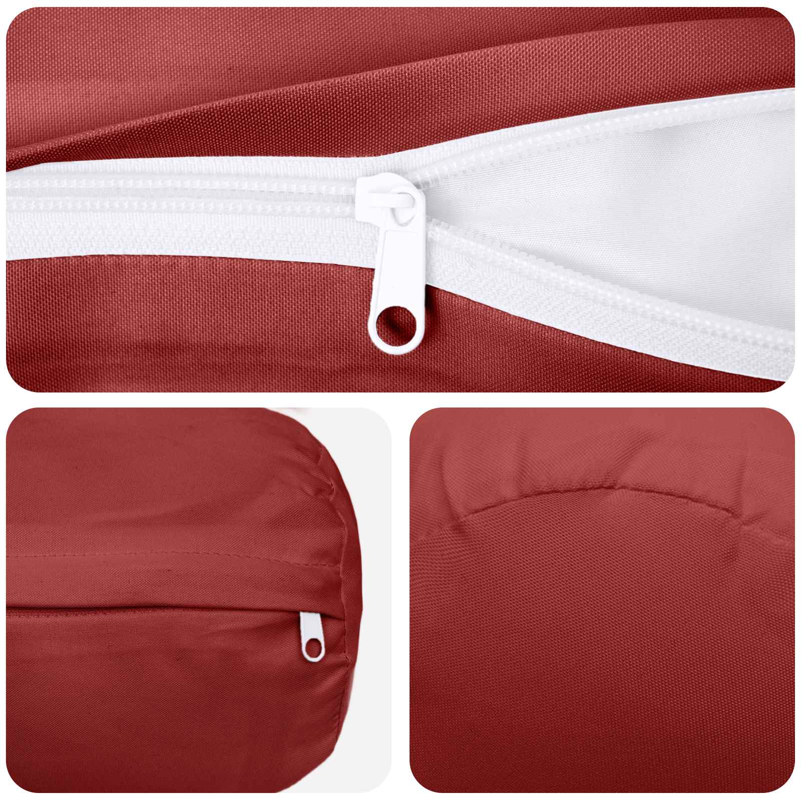 Kussensloop 6 pcs HEERLEN Wijnrood Ø 15 x 40 cm Polyester image 5