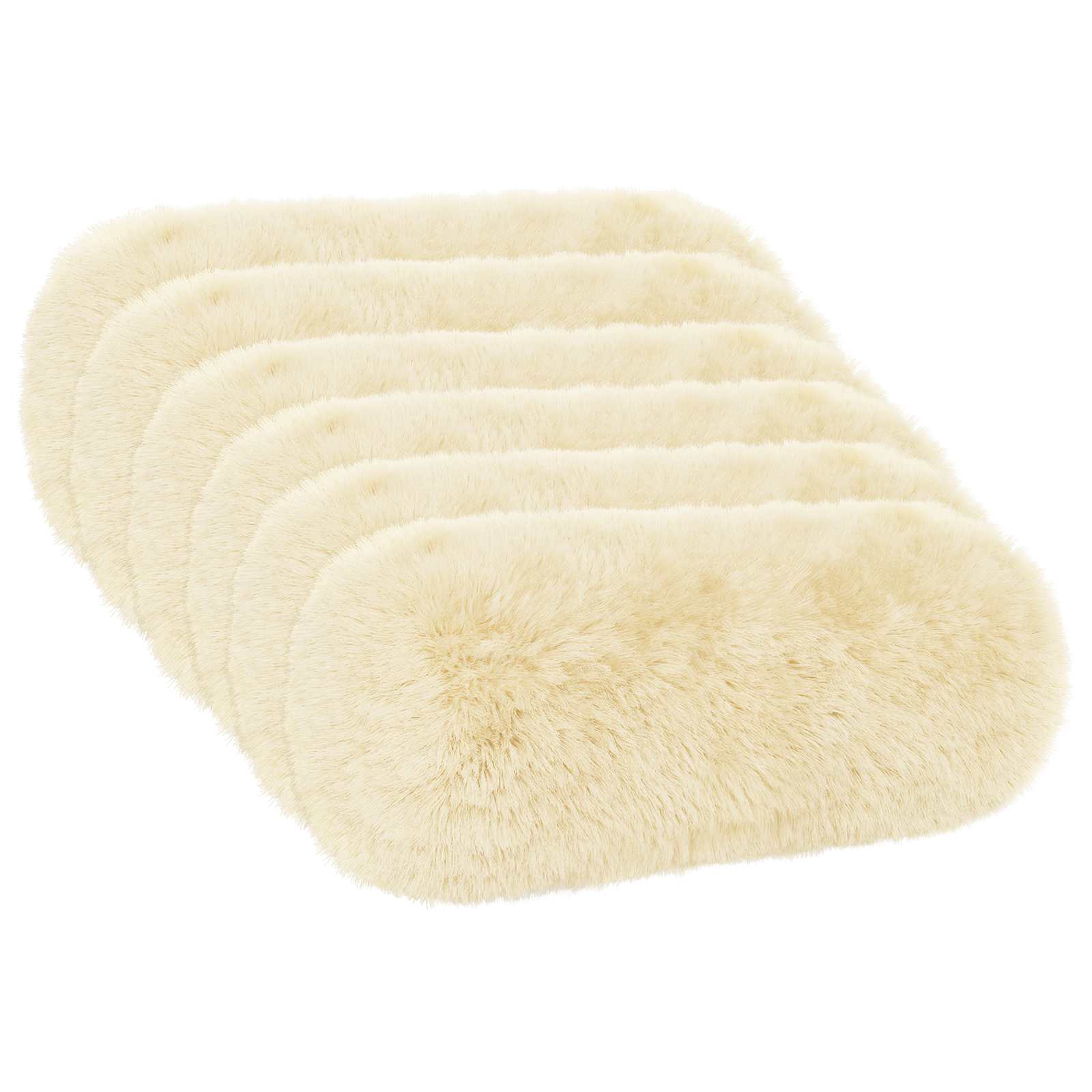 Kussensloop 6 pcs HEERLEN Crèmekleurig Ø 15 x 40 cm PV Fleece image 2