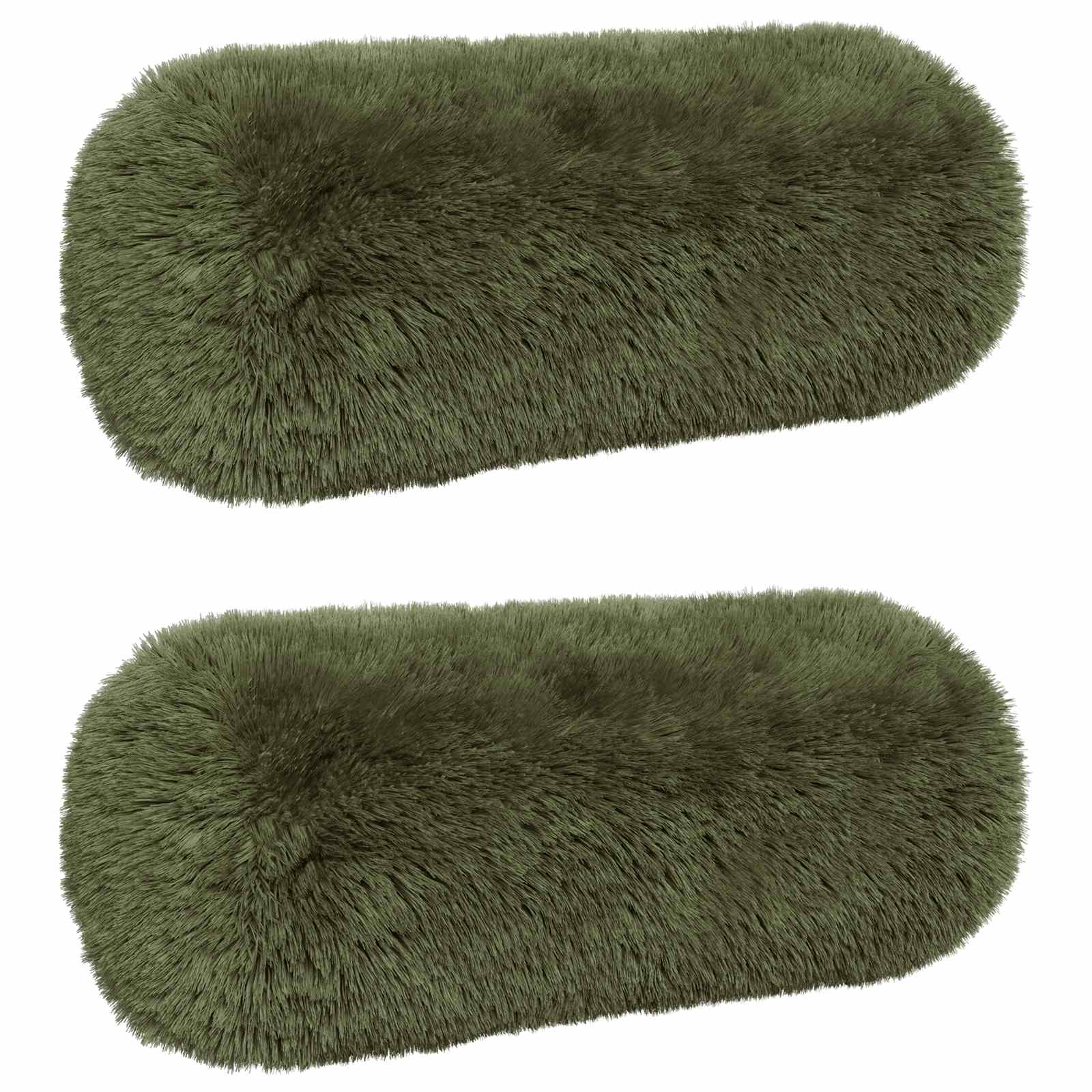 Kussensloop 2 pcs HEERLEN Groen Ø 15 x 40 cm PV Fleece image 1