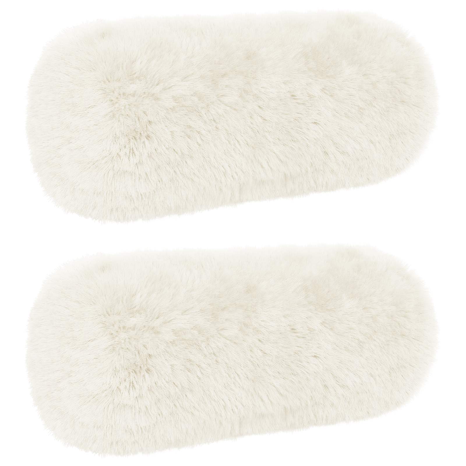 Kussensloop 2 pcs HEERLEN Wit Ø 15 x 40 cm PV Fleece image 2