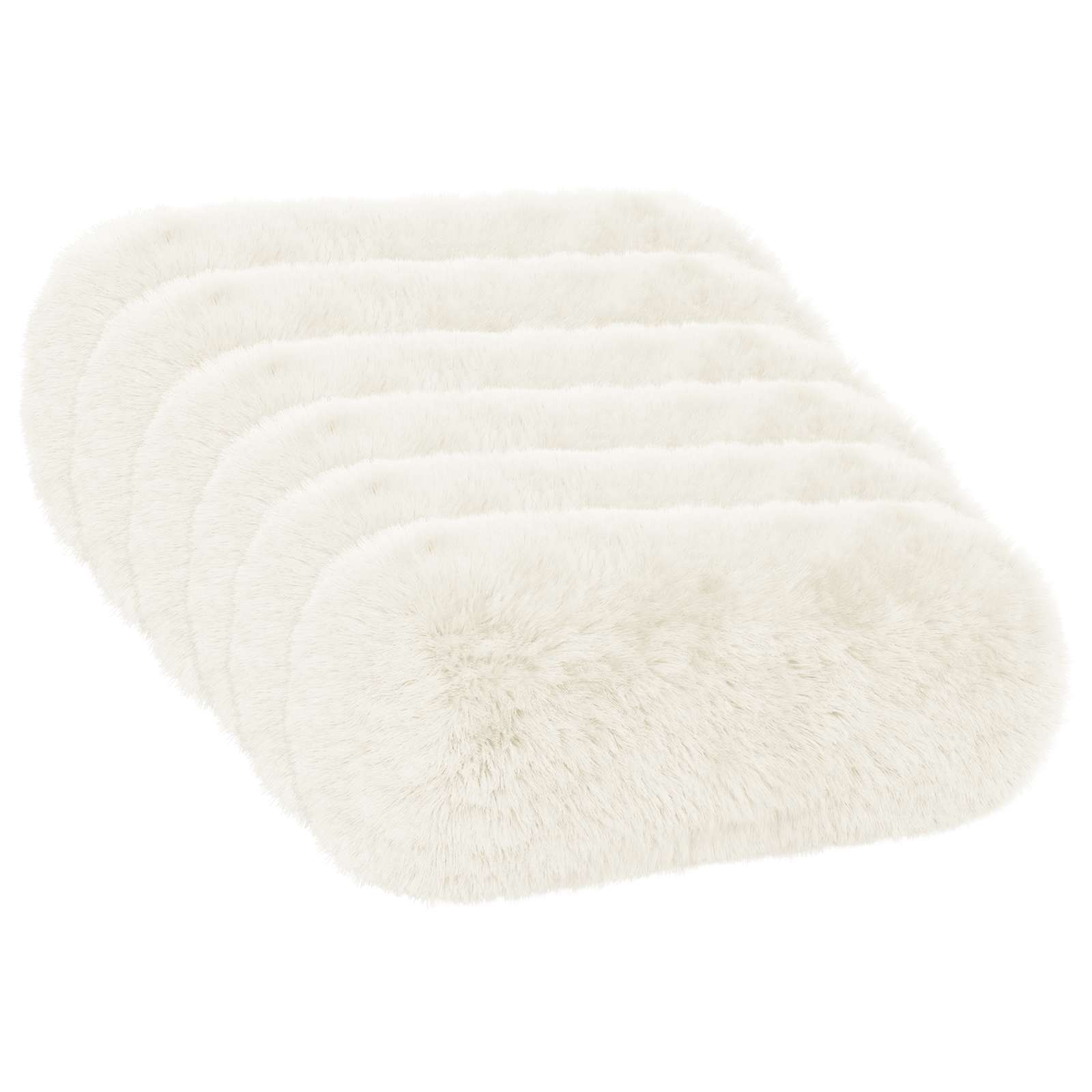 Kussensloop 6 pcs HEERLEN Wit Ø 15 x 40 cm PV Fleece image 2