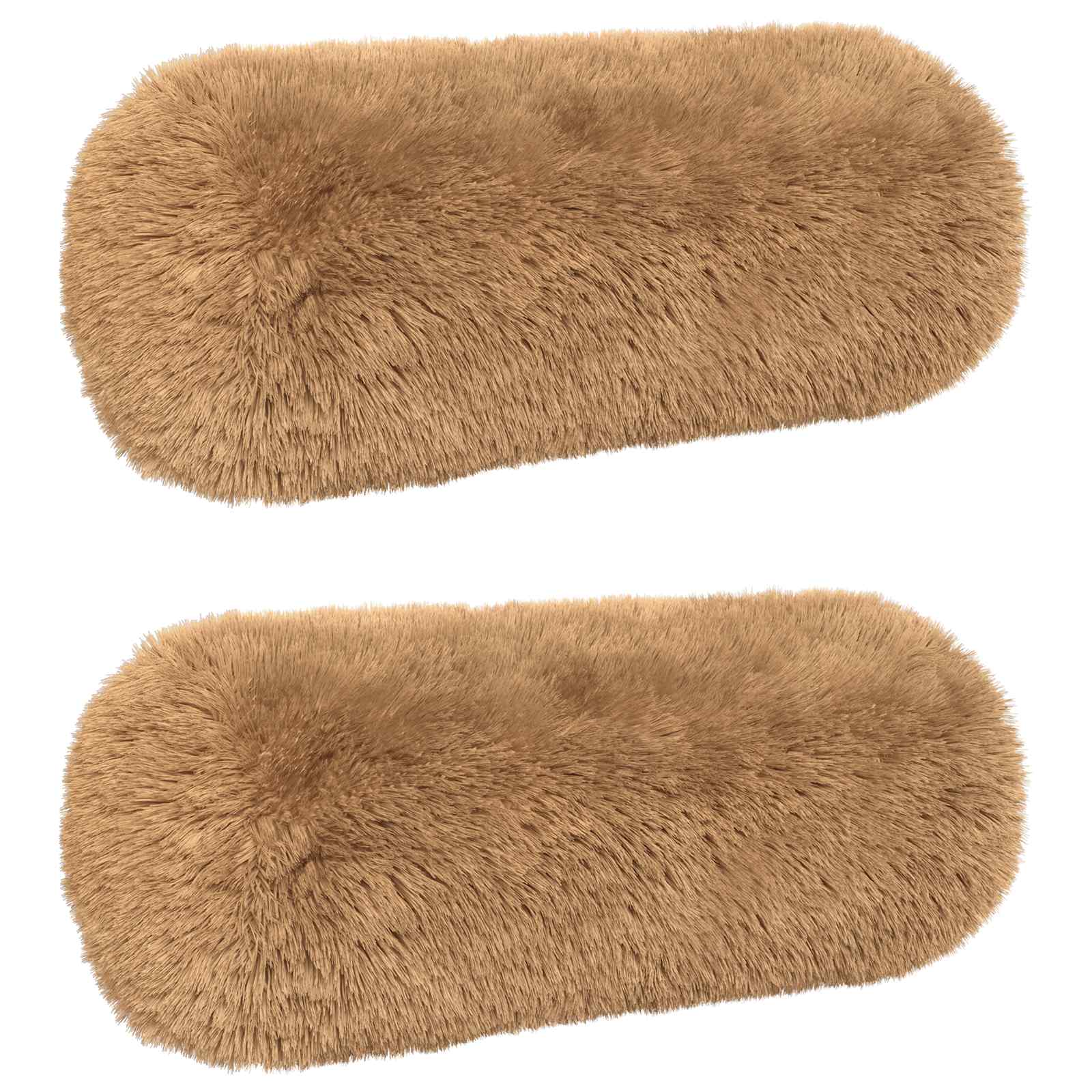 Kussensloop 2 pcs HEERLEN Taupe Ø 15 x 40 cm PV Fleece image 2
