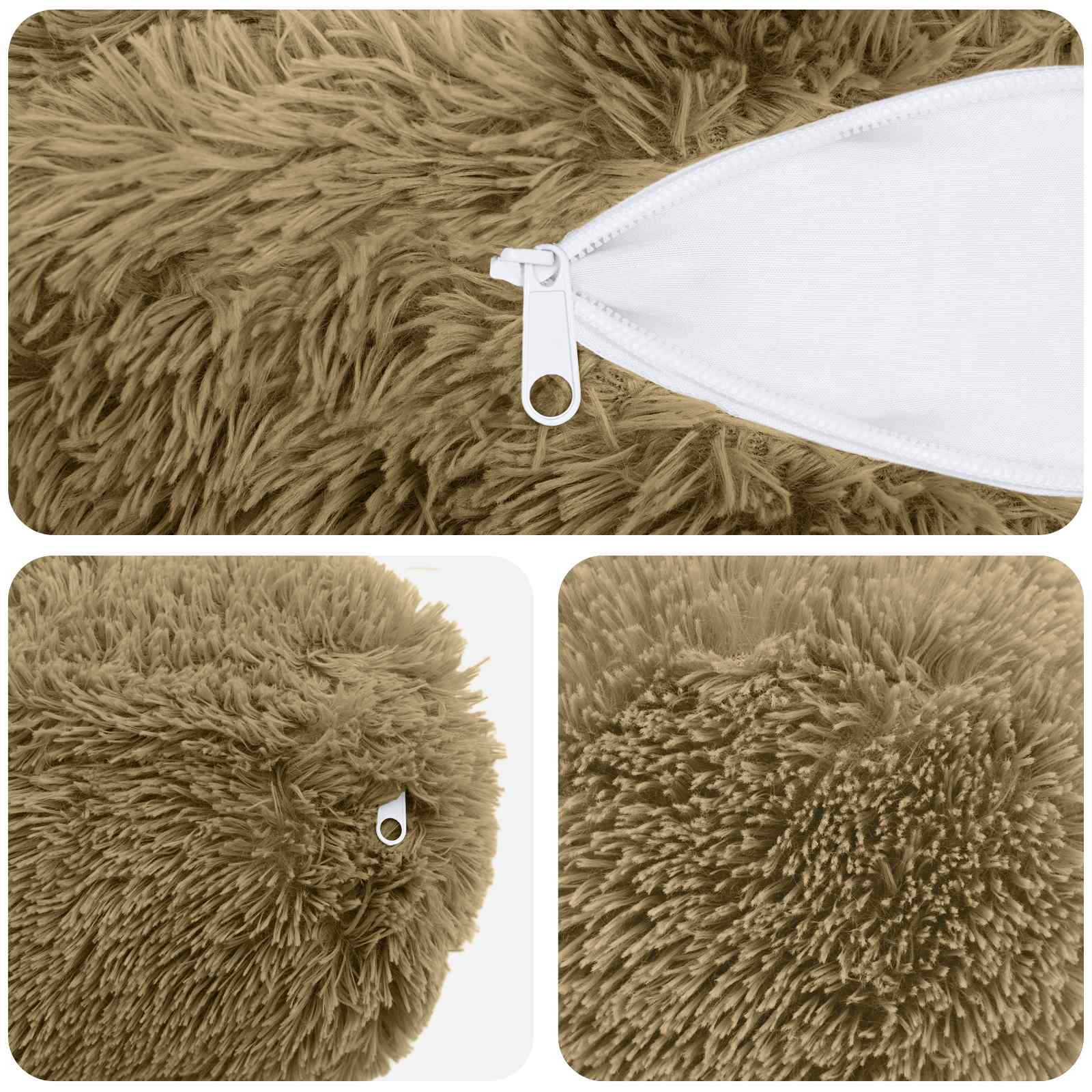 Kussensloop 6 pcs HEERLEN Lichtgroen Ø 15 x 40 cm PV Fleece image 5