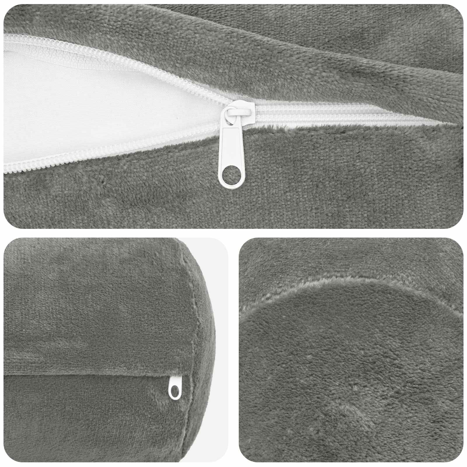 vidaXL Kissenbezug 6 stk. HEERLEN Dunkelgrau Durchmesser 15 x 40 cm – Bild 6