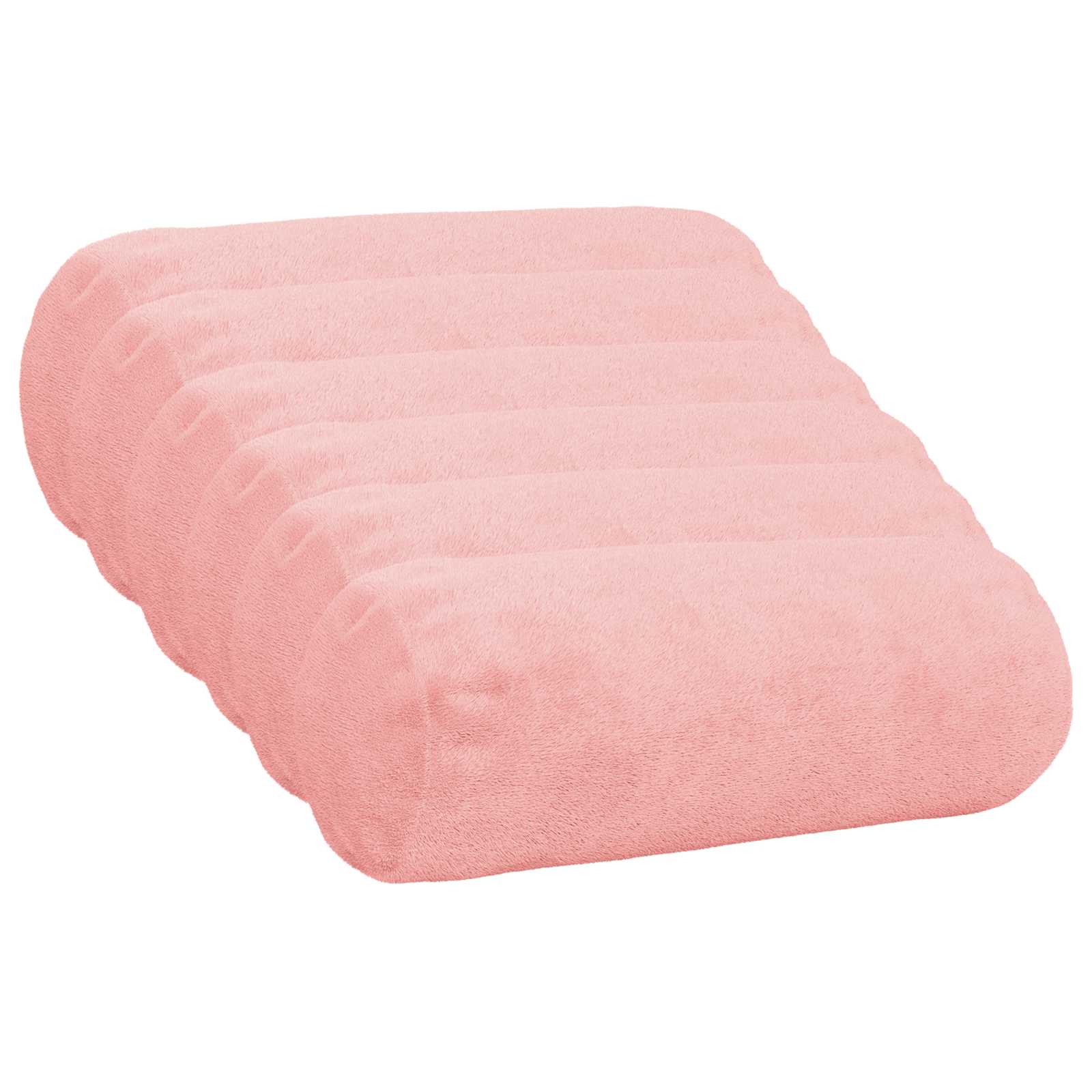vidaXL Poťah na podložku 6 pcs HEERLEN Ružová Ø 15 x 40 cm Flanel