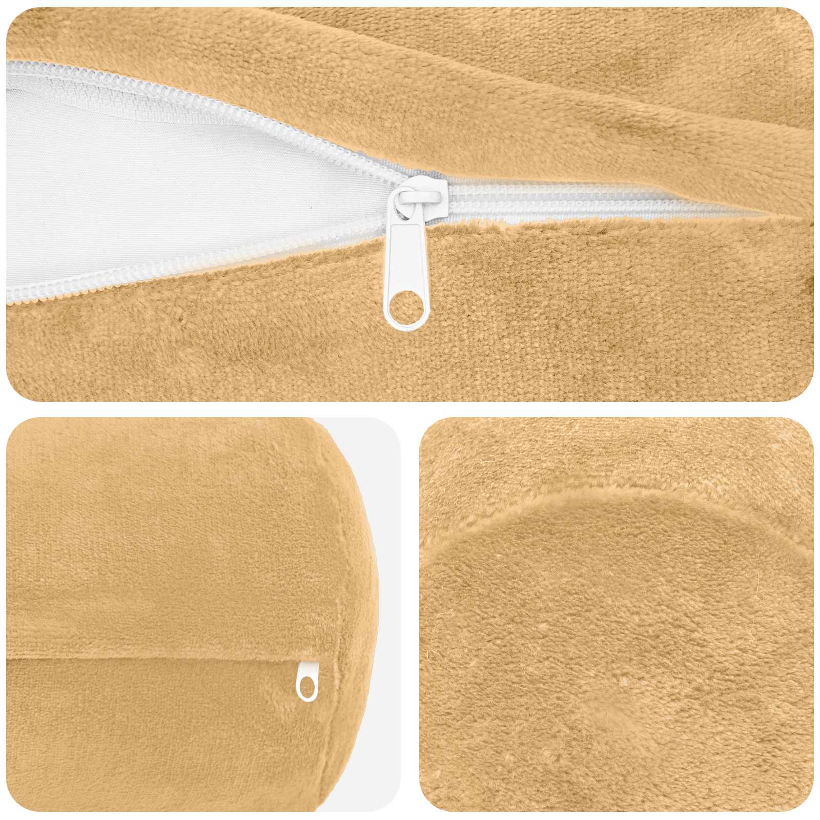 Prevleka za blazino 6 kos HEERLEN Taupe Premer 15 x 40 cm