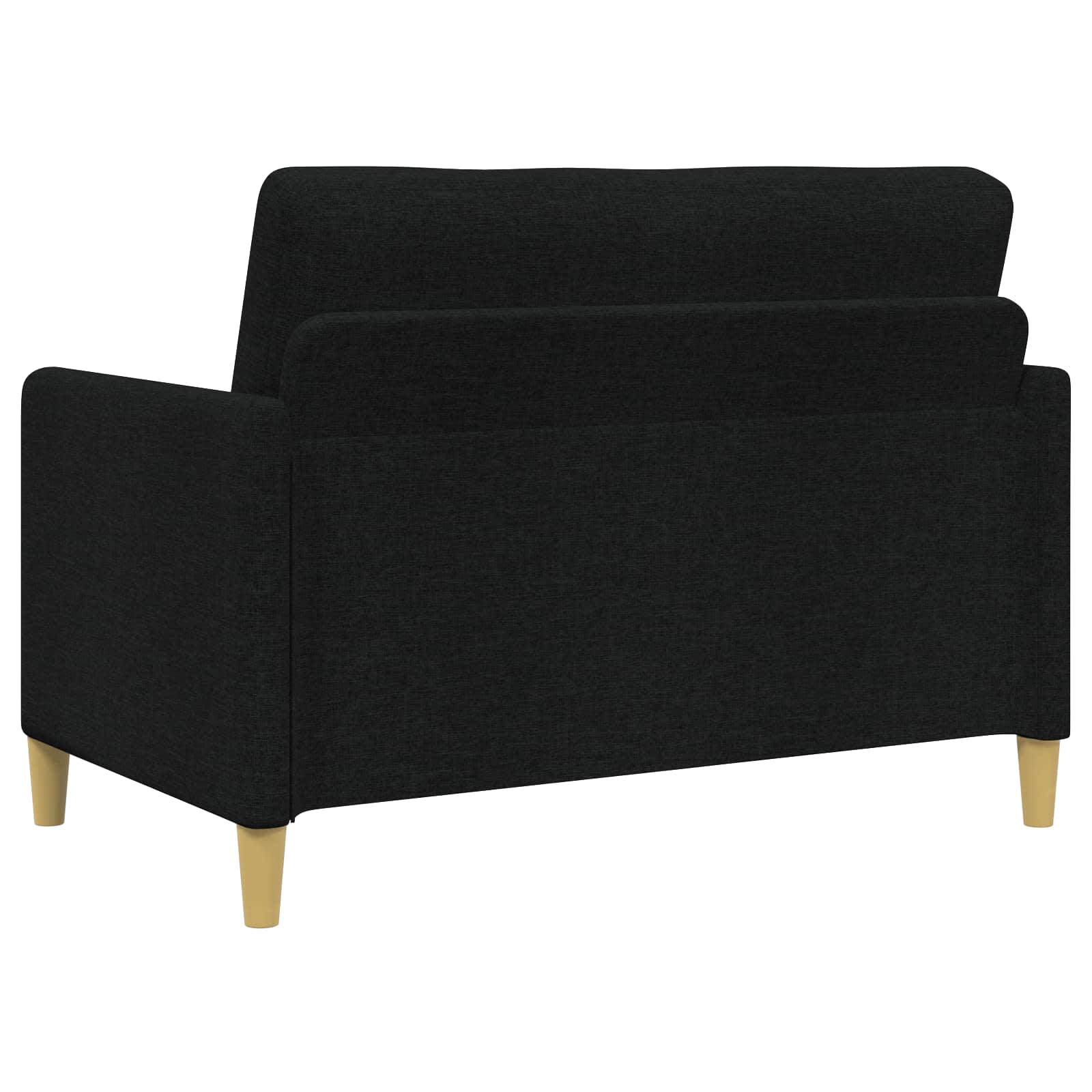 vidaXL Sofa set z shrambo 2 pcs Črna Poliester - slika 3