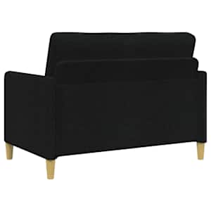 Sedačka se storage 2 pcs Černá Polyester - obrázek 3