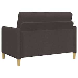 Sedačka se storage 2 pcs Tmavě hnědá Polyester - obrázek 4