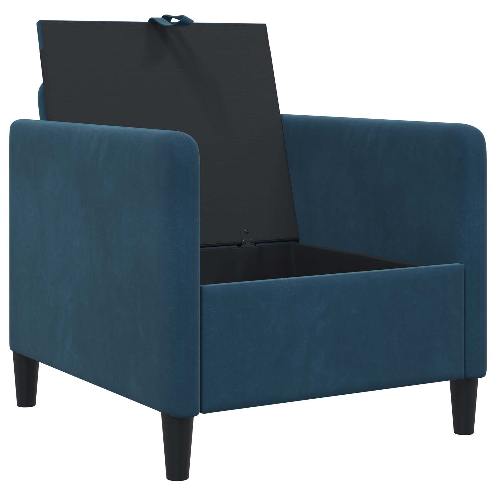 Sofa set z shrambo 2 kos Modra Poliester