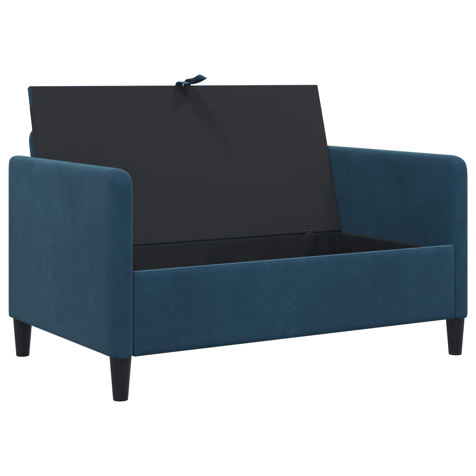 Sofa set z shrambo 2 kos Modra Poliester