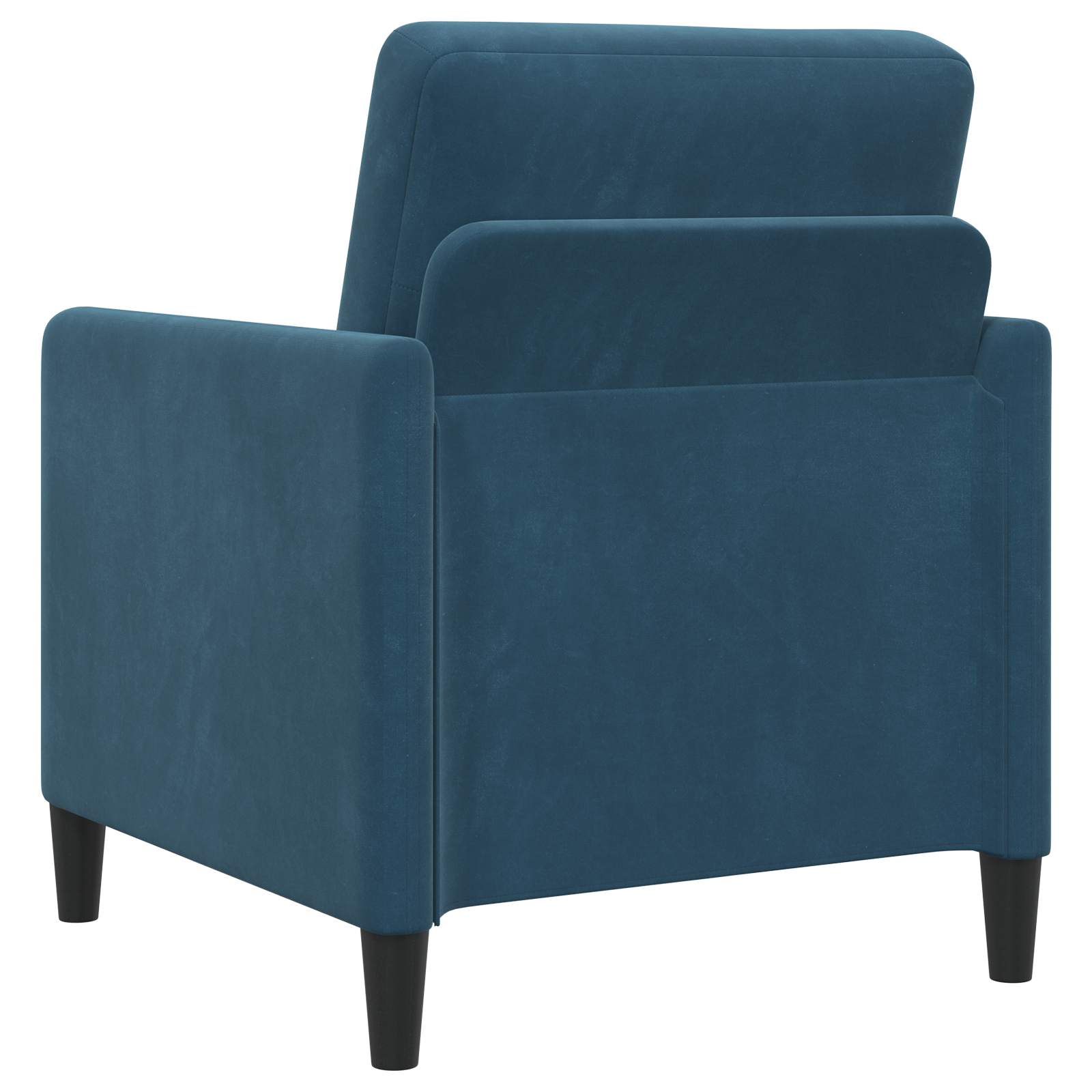 vidaXL Bankenset met opbergruimte 2 st Blauw Polyester
