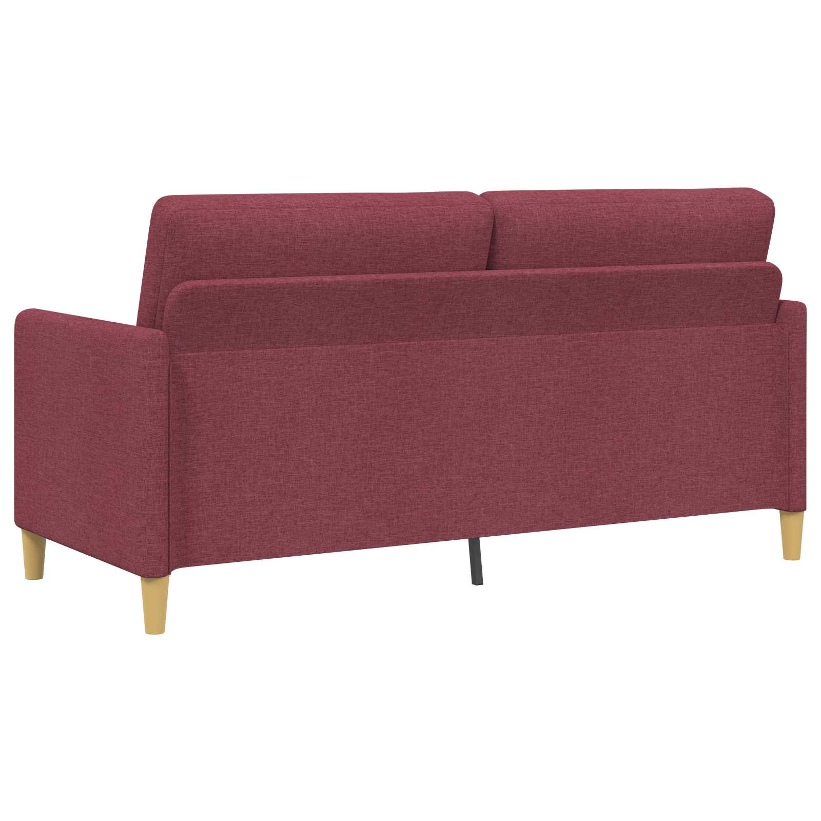 vidaXL Sofa set z shrambo 2 pcs Vinorodna rdeča Poliester - slika 4