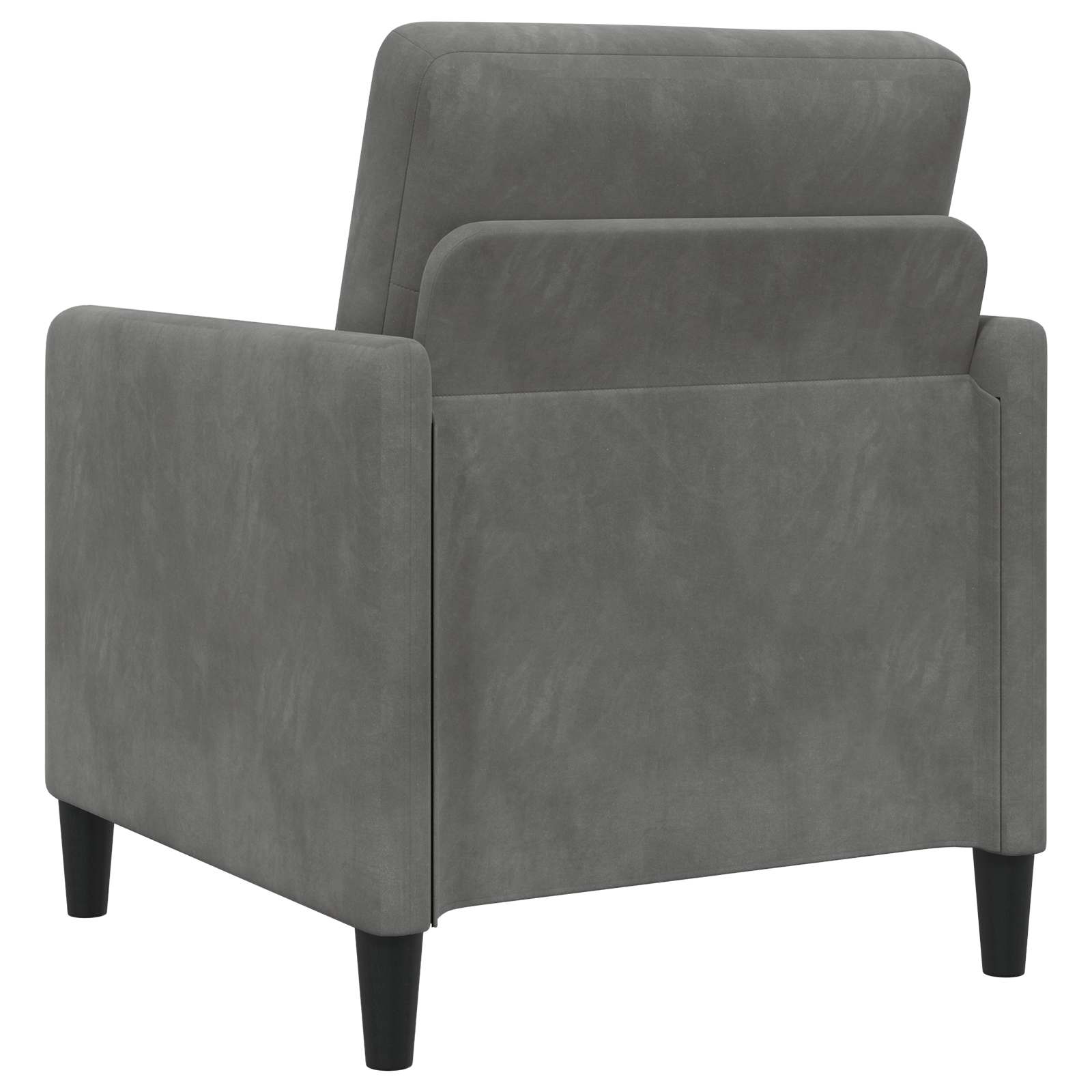 Sofa set z shrambo 2 kos Temno siva Poliester