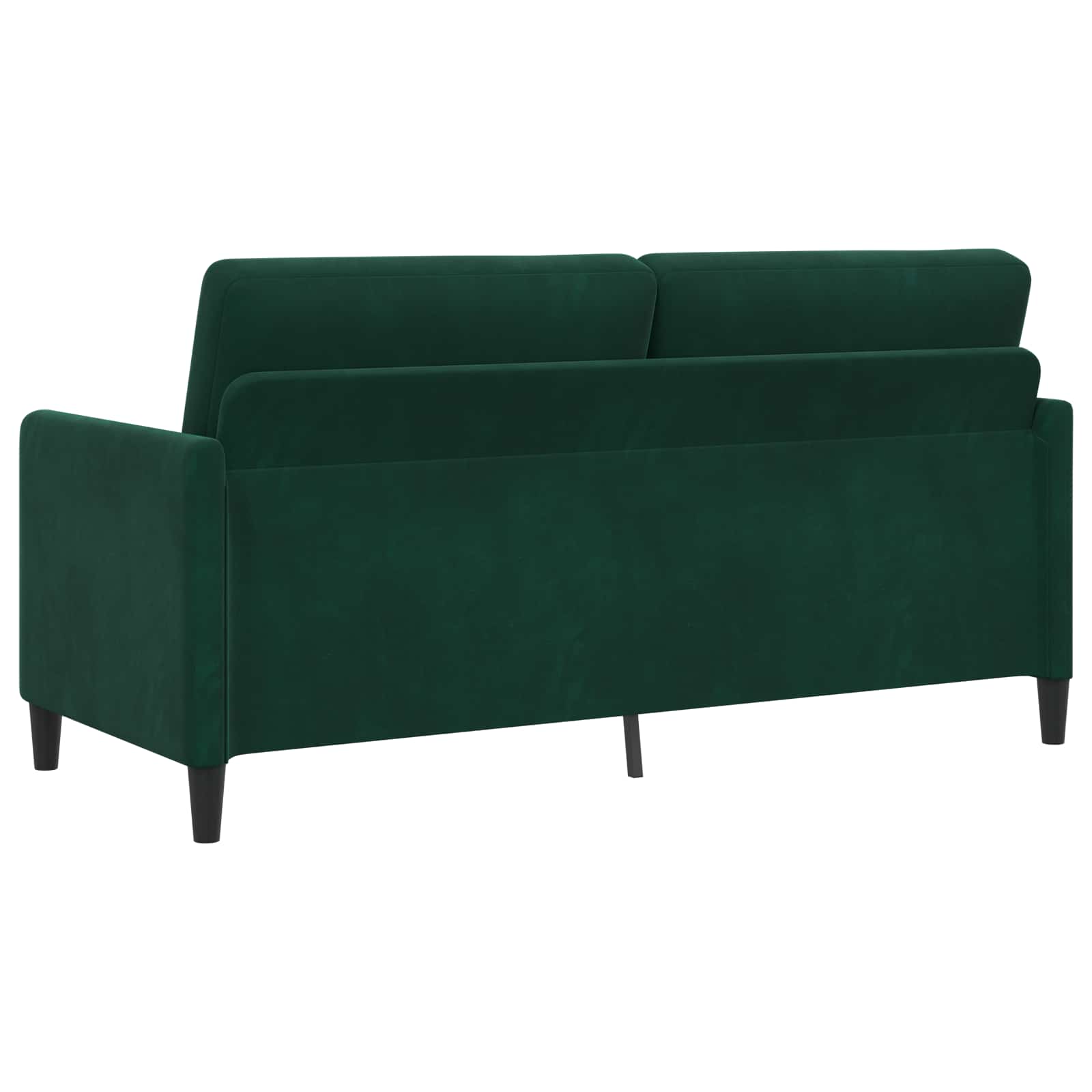 Sofa set z shrambo 2 kos Temno zelena Poliester