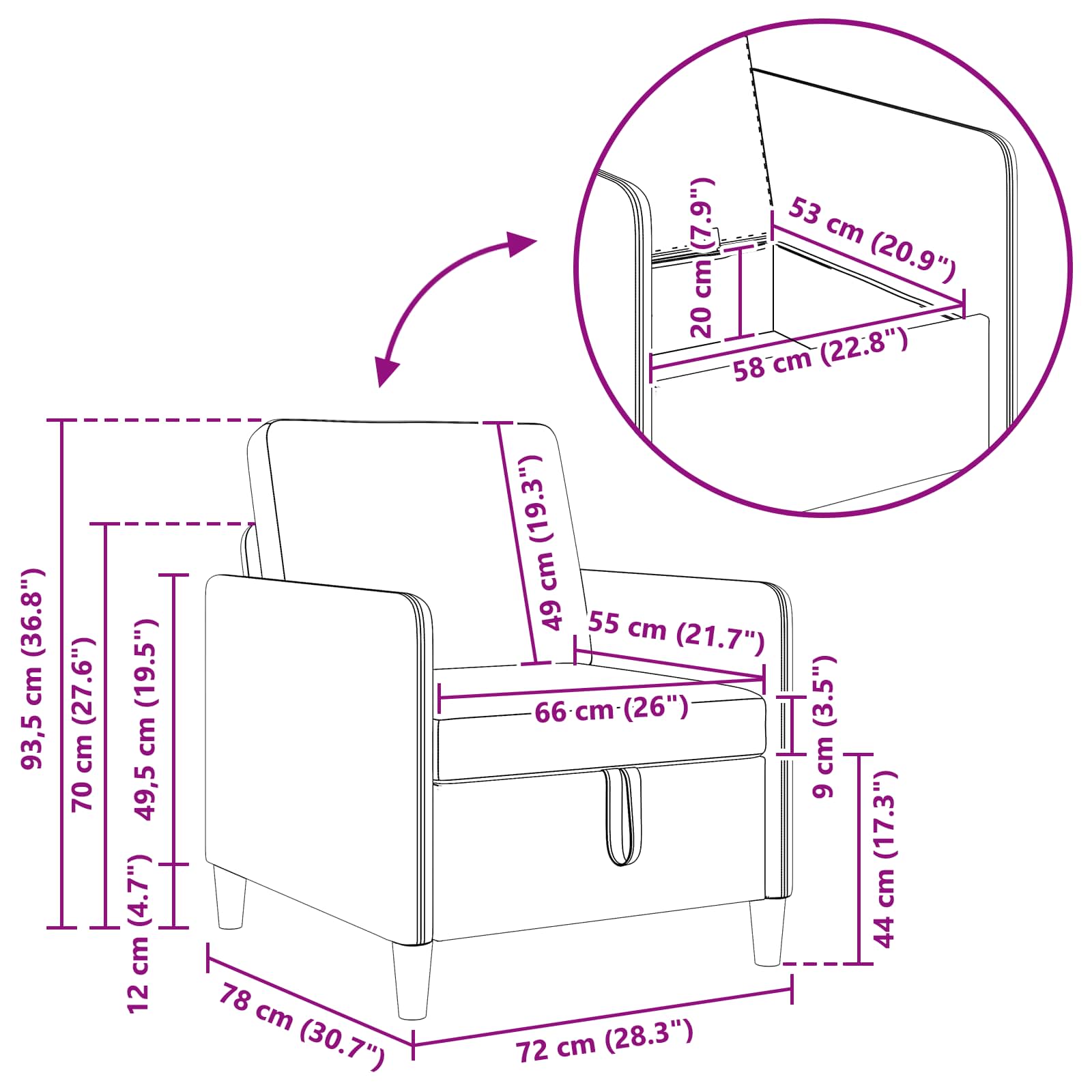 vidaXL Bankenset met opbergruimte 2 st Lichtgroen Polyester