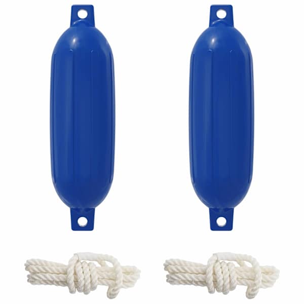 vidaXL Paadi fenderid 2 tk &Oslash; 11 x 40 cm Sinine PVC