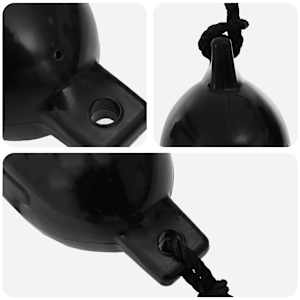 Přilby na lodě 2 ks Ø 11 x 40 cm Černá PVC - obrázek 5