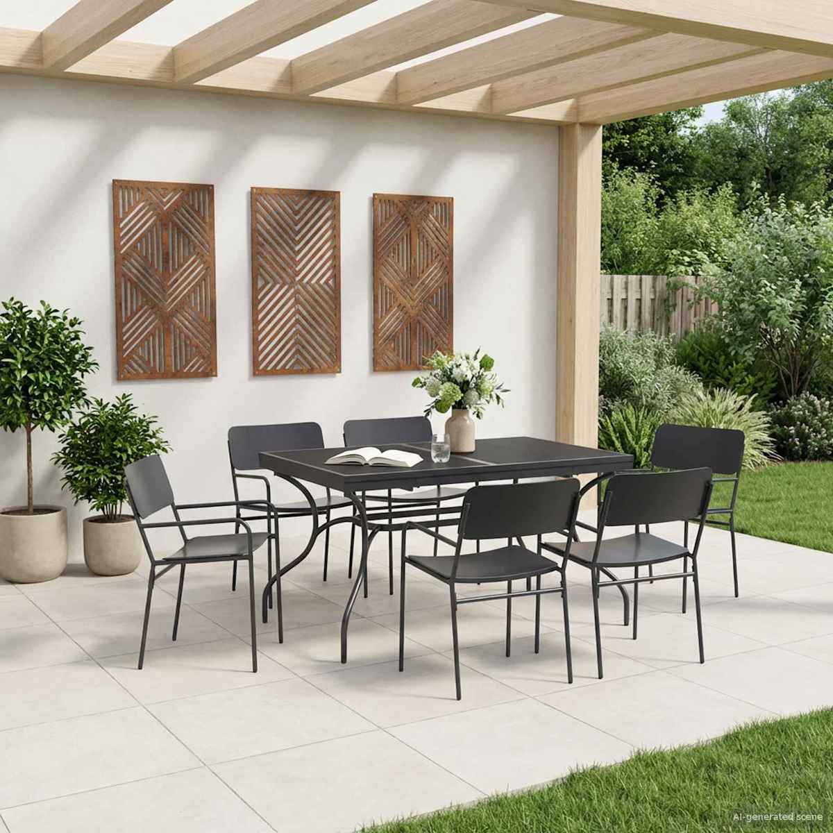 Udvidelig Mesh Spisebord Antracit 212 x 90 x 76 cm Stål