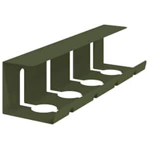 Tray na kabely pod stolem 2 ks Olivově zelená 43 x 12 x 10 cm - obrázek 4