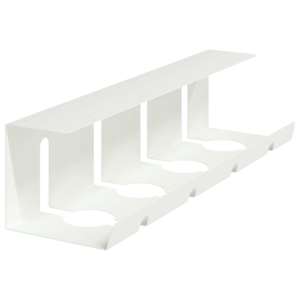 Tray na kabely pod stolem 2 ks Bílá 43 x 12 x 10 cm Ocel - obrázek 4