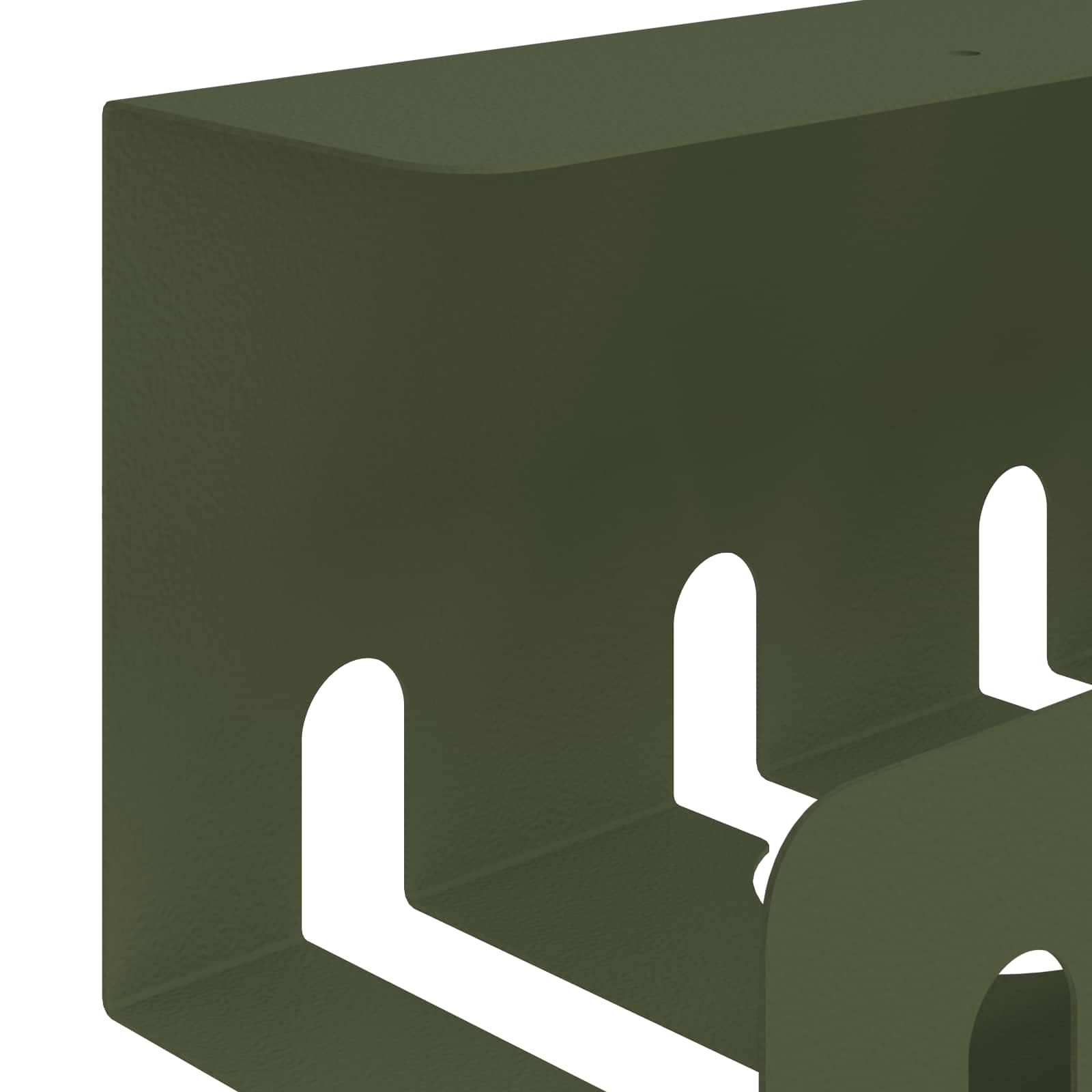 Unter dem Schreibtisch Kabelmanagement Tray 2 Stk. Olivgrün – Ansicht 8