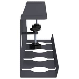 Tray na kabely pod stolem 2 ks Antracitová 43 x 10 x 15 cm Ocel - obrázek 8