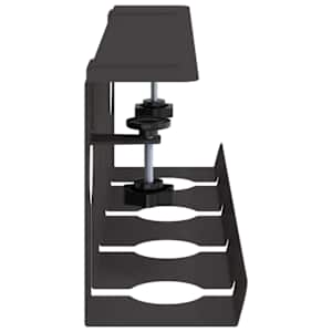 Tray na kabely pod stolem 2 ks Černá 43 x 10 x 15 cm Ocel - obrázek 8