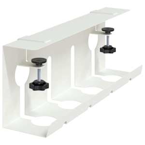 Tray na kabely pod stolem 2 ks Bílá 43 x 10 x 15 cm Ocel - obrázek 5