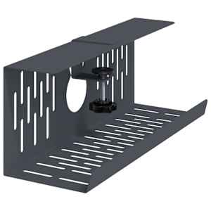 Tray na kabely pod stolem 2 ks Antracitová 35 x 12 x 13 cm Ocel - obrázek 4