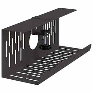 Tray na kabely pod stolem 2 ks Černá 35 x 12 x 13 cm Ocel - obrázek 4