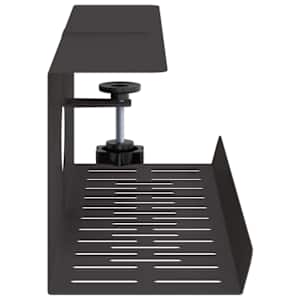 Tray na kabely pod stolem 2 ks Černá 35 x 12 x 13 cm Ocel - obrázek 6