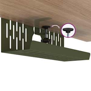 Tray na kabely pod stolem 2 ks Olivově zelená 35 x 12 x 13 cm - obrázek 12