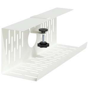 Tray na kabely pod stolem 2 ks Bílá 35 x 12 x 13 cm Ocel - obrázek 4