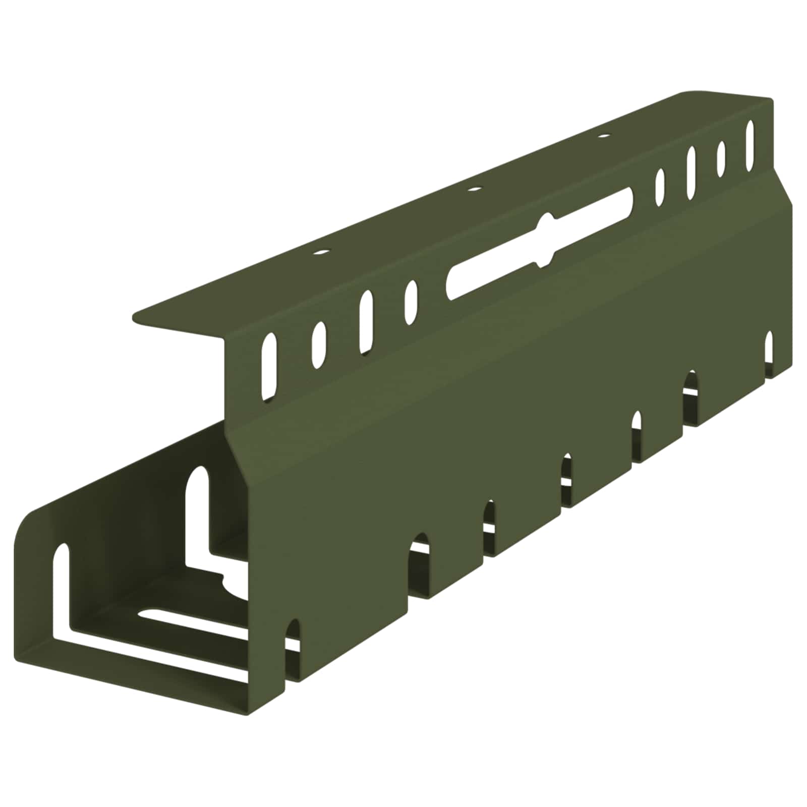 Unter dem Schreibtisch Kabelmanagement Tray 2 Stk. Olivgrün – Ansicht 7