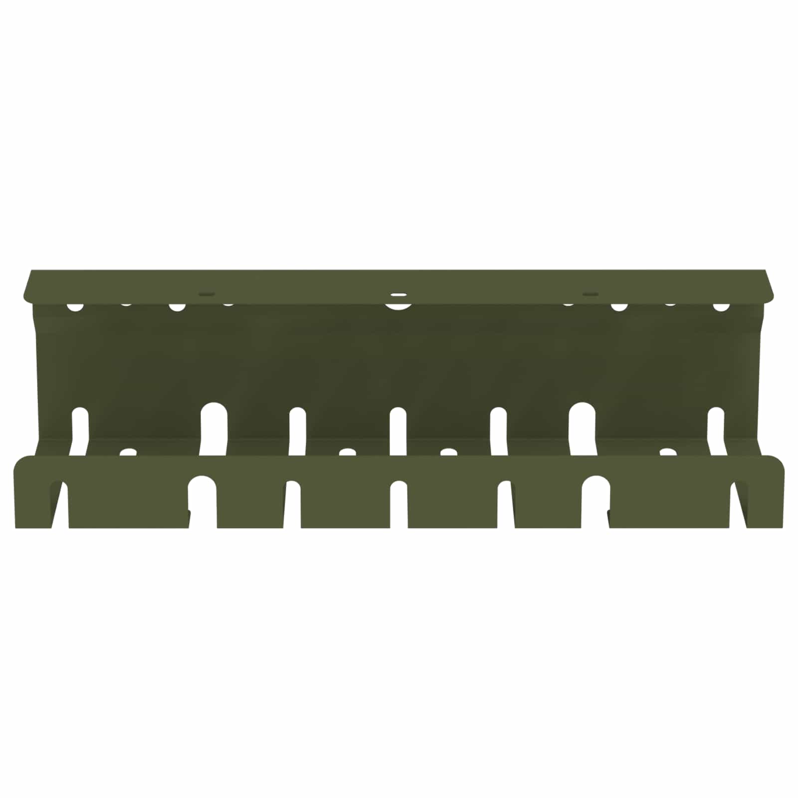 Unter dem Schreibtisch Kabelmanagement Tray 2 Stk. Olivgrün – Ansicht 5