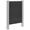 vidaXL Pr&uuml;gikasti tregi Hall 85 x 12 x 115 cm Alumiinium ja WPC