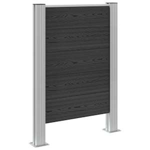 Plot pro popelnice Šedá 85 x 12 x 115 cm Hliník a WPC - obrázek 2