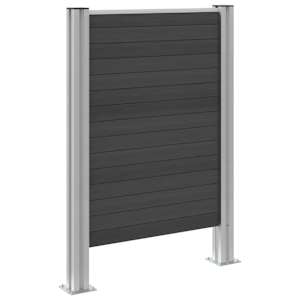 Plot pro popelnice Šedá 85 x 12 x 115 cm Hliník a WPC - obrázek 5