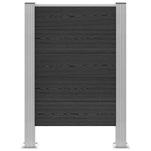 Plot pro popelnice Šedá 85 x 12 x 115 cm Hliník a WPC - obrázek 4