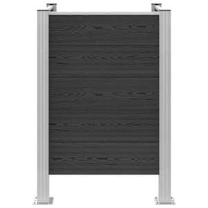 Plot pro popelnice Šedá 85 x 85 x 115 cm Hliník a WPC - obrázek 4