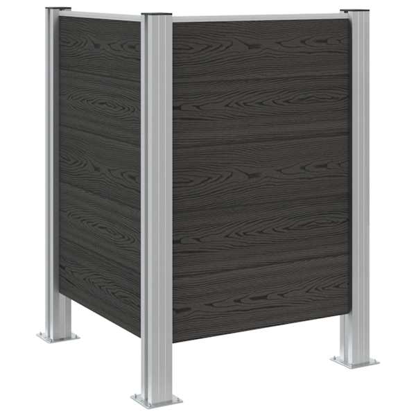 vidaXL Pr&uuml;gikasti tregi Hall 85 x 85 x 115 cm Alumiinium ja WPC