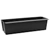 vidaXL Euro pallide lillekastid 12 tk Must 36 x 13,5 x 9,5 cm