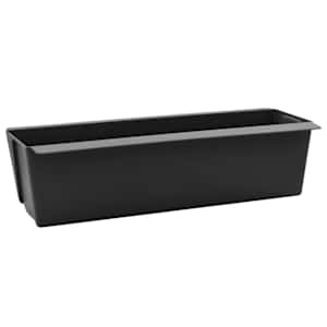 vidaXL Euro pallide lillekastid 12 tk Must 36 x 13,5 x 9,5 cm