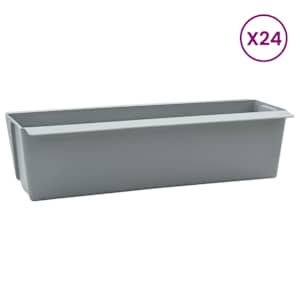 Květinové bedny pro euro palety 24 pcs Světle šedá - obrázek 3