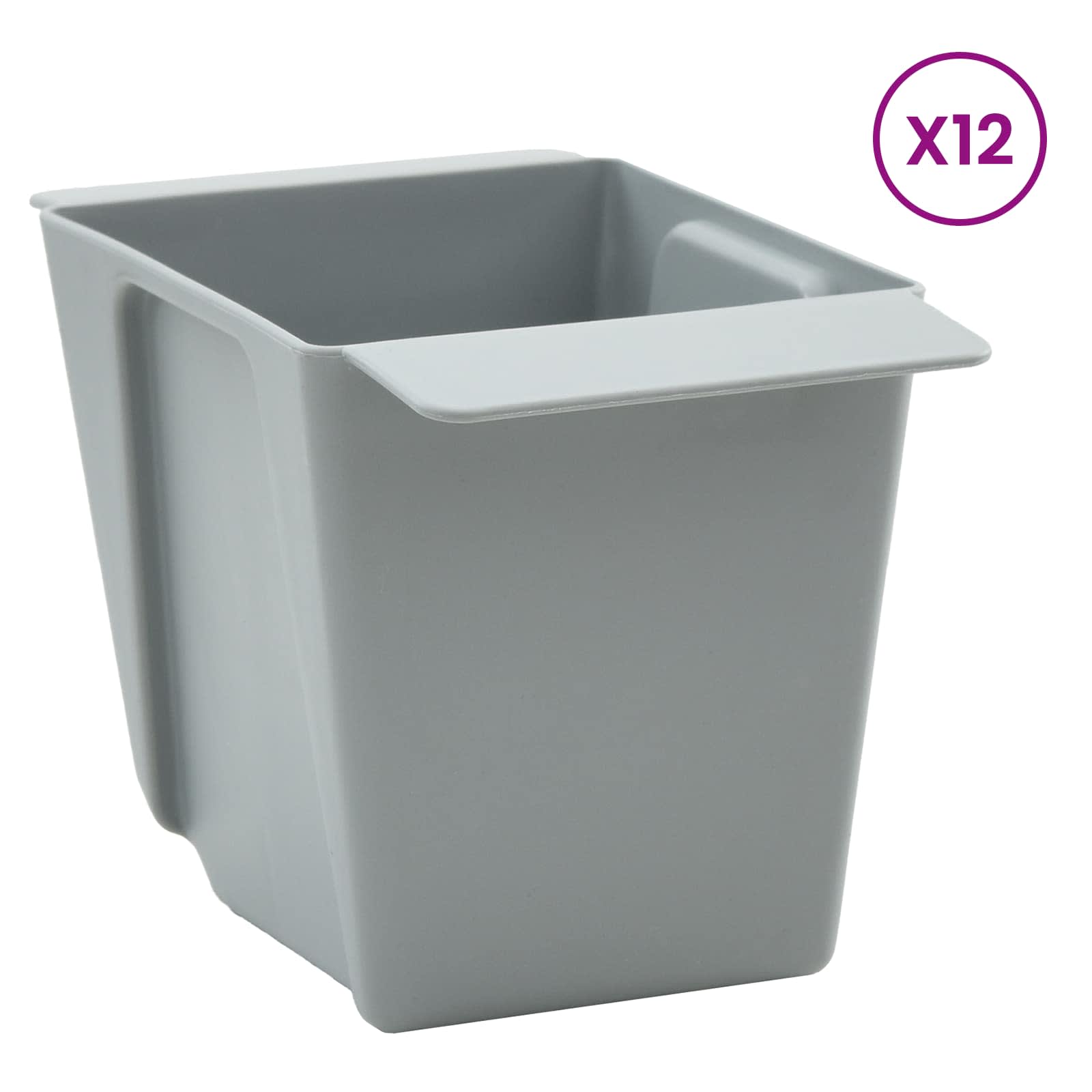 Bloembakken voor Euro-pallets 12 pcs Lichtgrijs 14 x 9 x 9,5 cm image 3