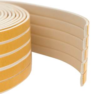 vidaXL Iseliimuv aknatihedus Valge 9 x 3 mm 12 m EPDM vaht